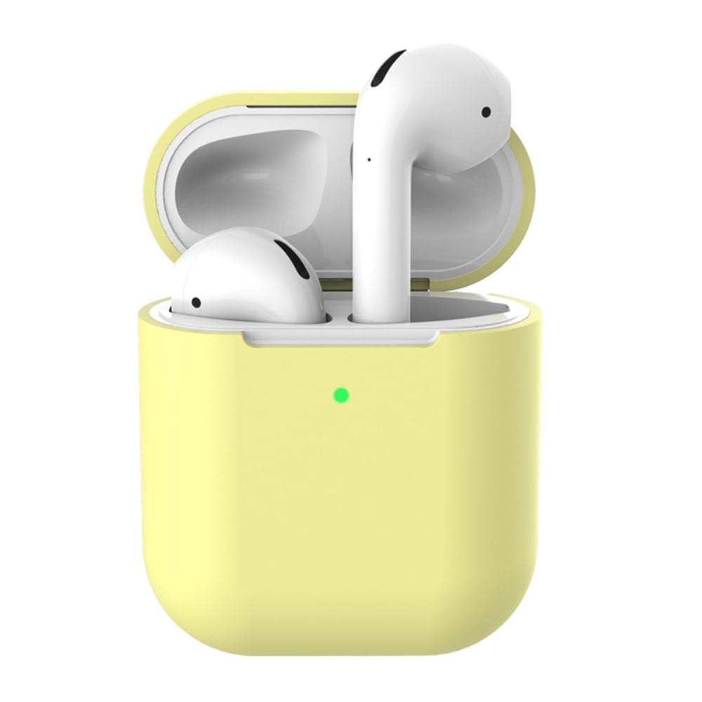 Apple AirPods 2. generation cover blød silikone – Gul Fonecase